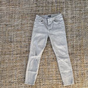 MOTHER Light Gray Skinny Jeans size 27
